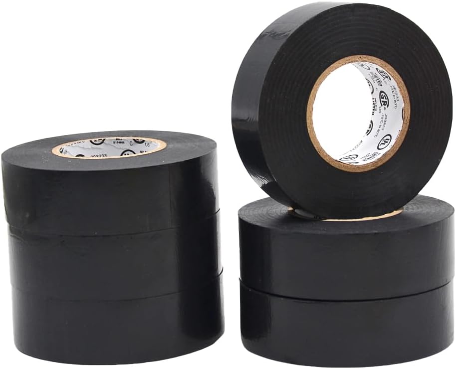 WOD Professional Grade Black Electrical Tape for All Uses