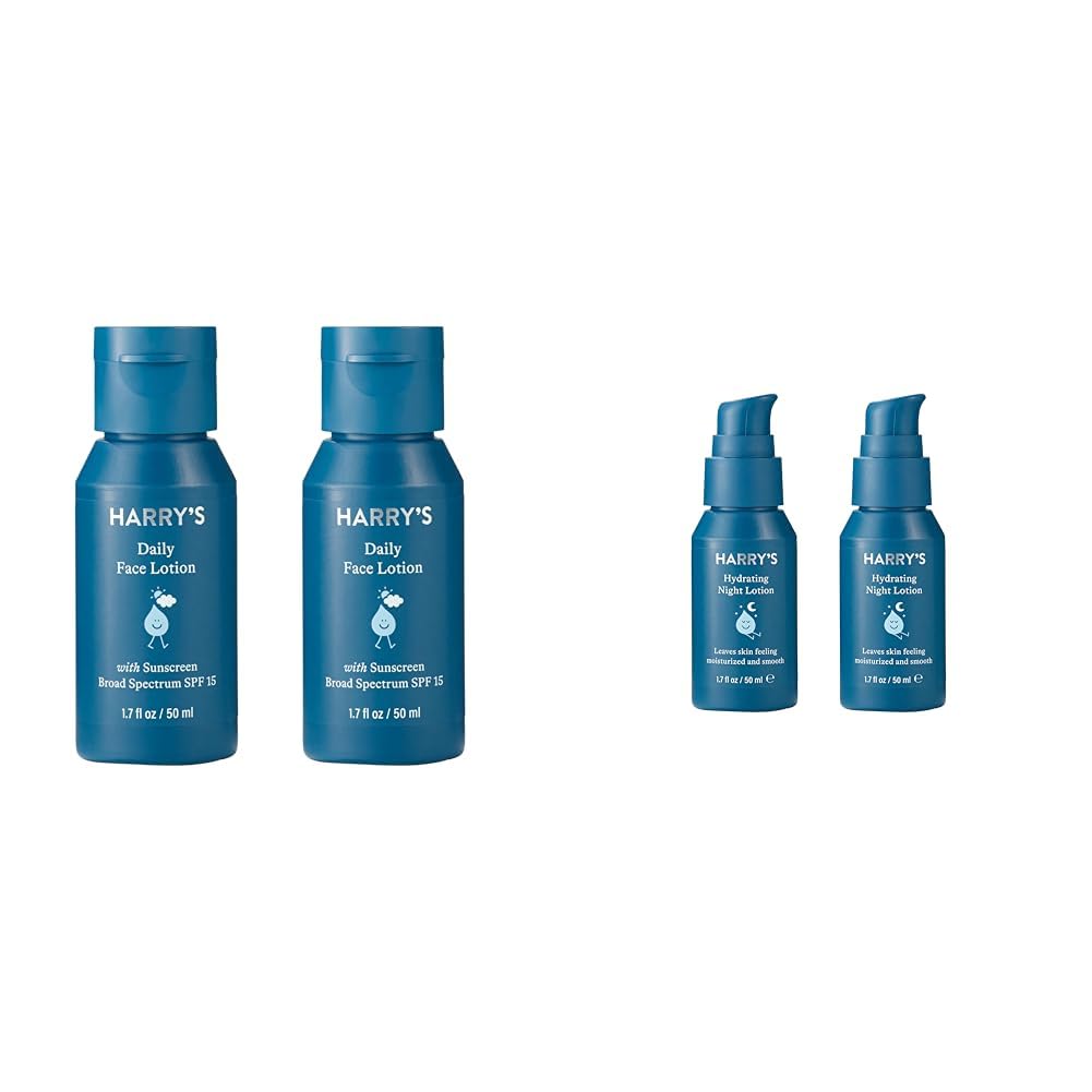 Harry's Face Lotion - Hydrating Moisturizer with SPF 15, 2 Pack