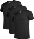 Mens Bamboo Cool Slim Fit V-Neck Undershirts 3 Pack - White