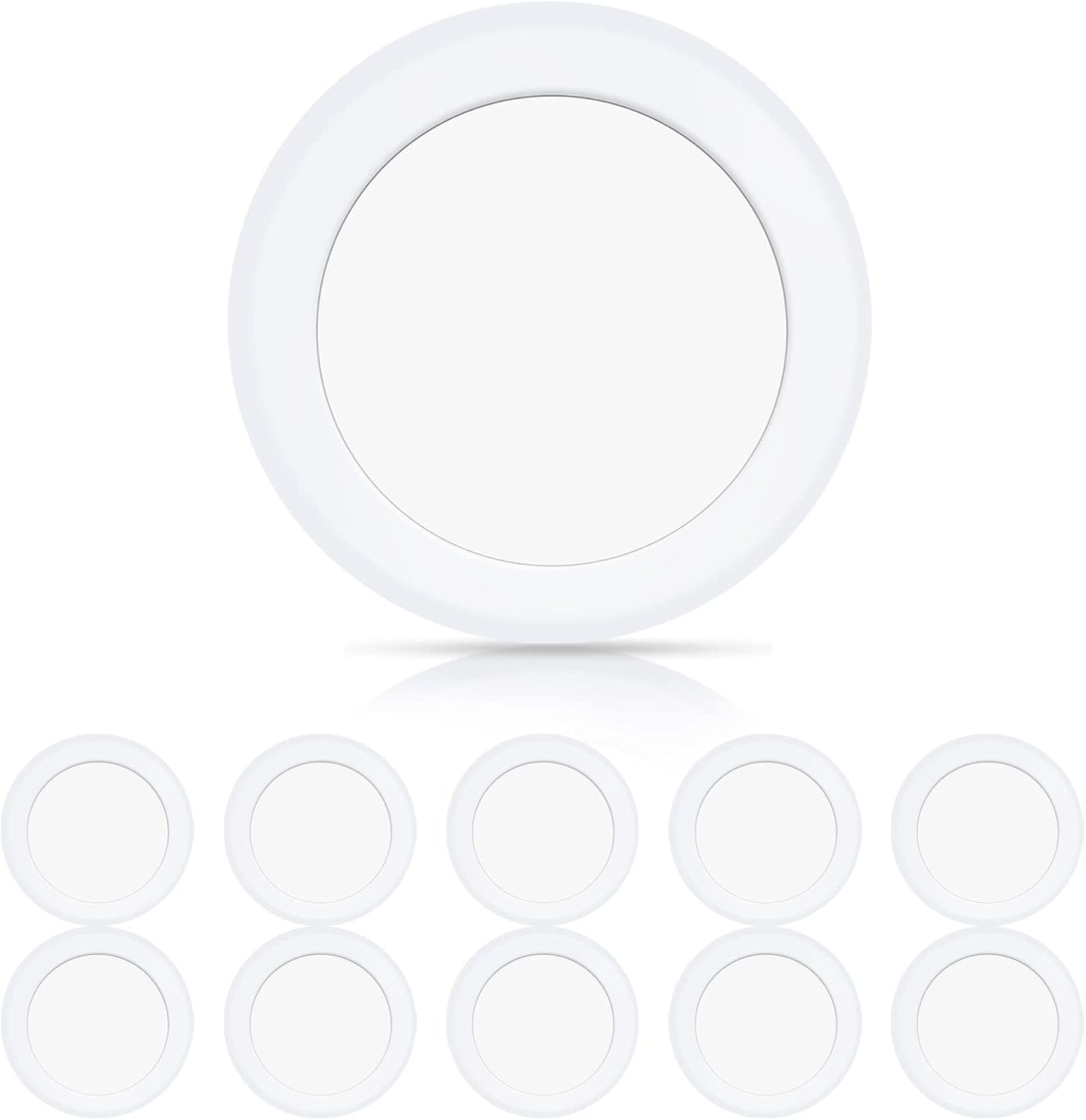ECOELER 6in LED Disk Ceiling Light: Bright & Dimmable