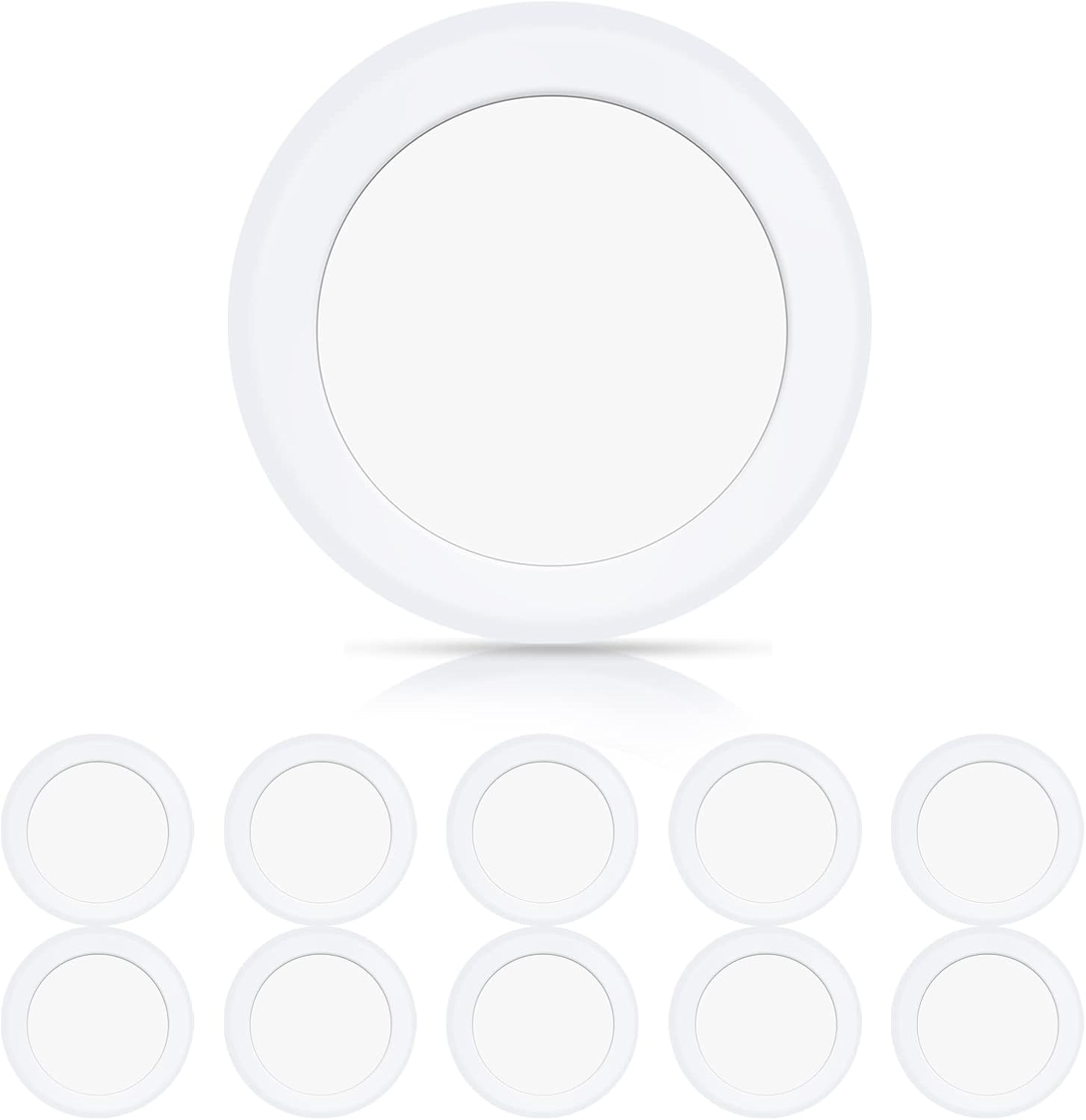 ECOELER 6in LED Disk Ceiling Light: Bright & Dimmable