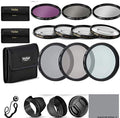 58MM Complete Lens Filter Accessory Kit - Filters, Macro, Hoods
