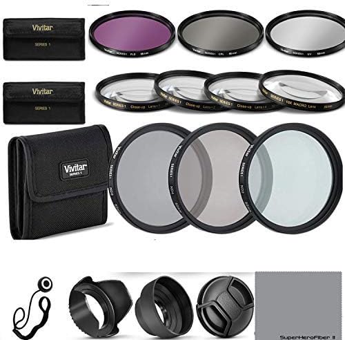 58MM Complete Lens Filter Accessory Kit for Canon Cameras