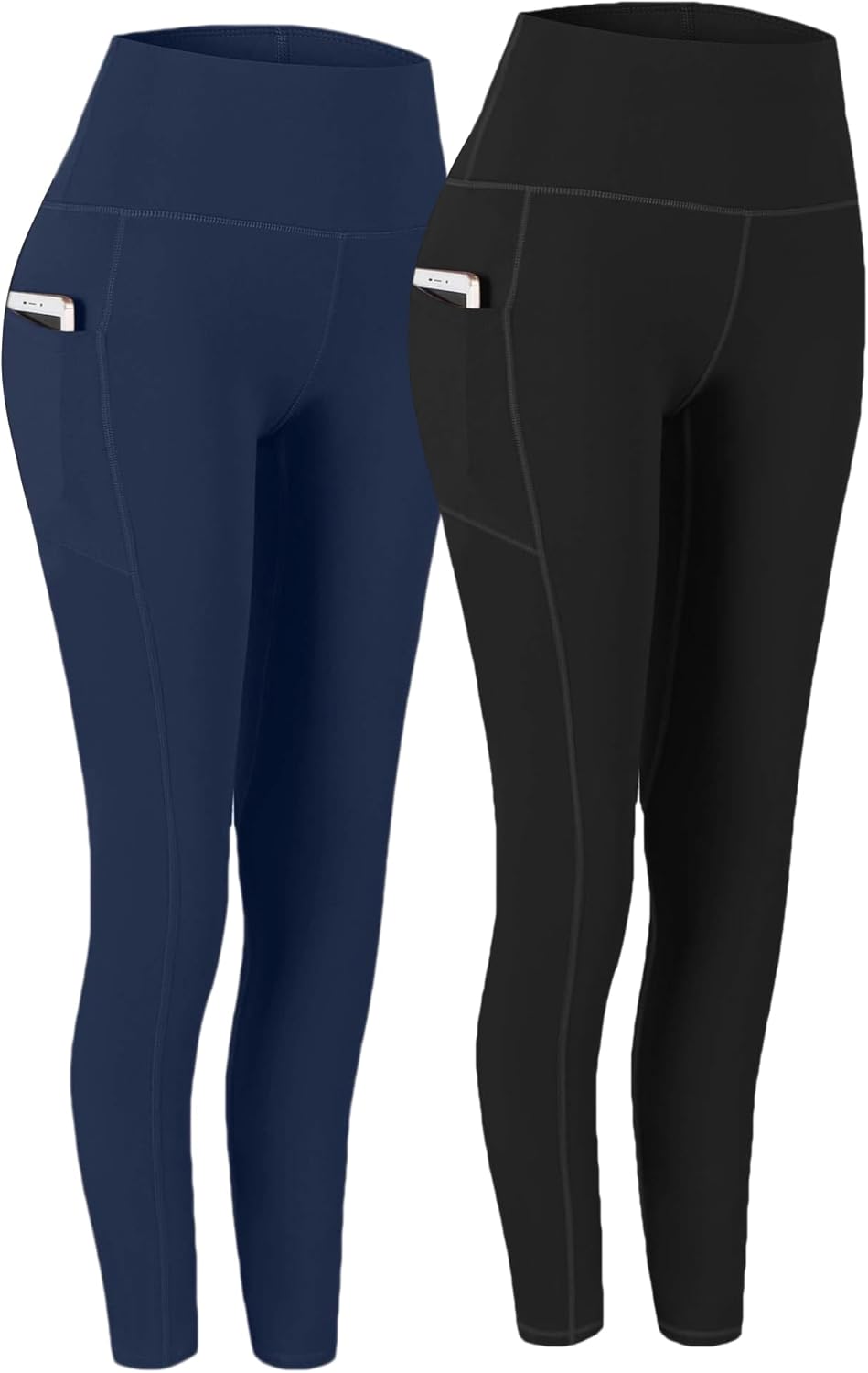 Fengbay High Waist Yoga Pants with Pockets for Women Fitness