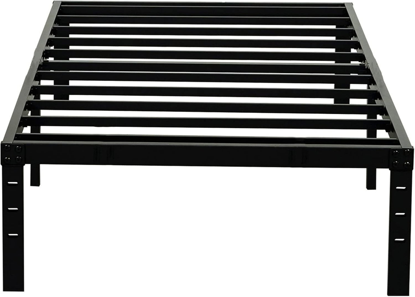 Twin Size Bed Frame 18 inches Tall, Heavy Duty Metal Platform