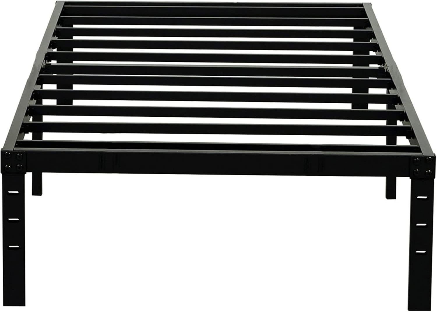 Twin Size Bed Frame 18 inches Tall, Heavy Duty Metal Platform