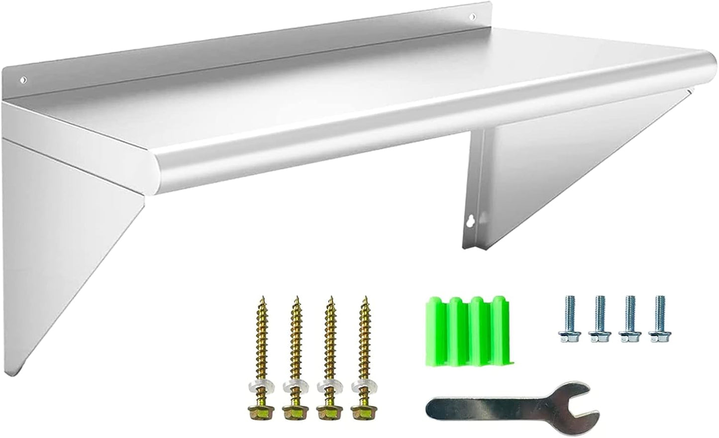 Stainless Steel Shelf 12in x 24in for Kitchen and Garage Use