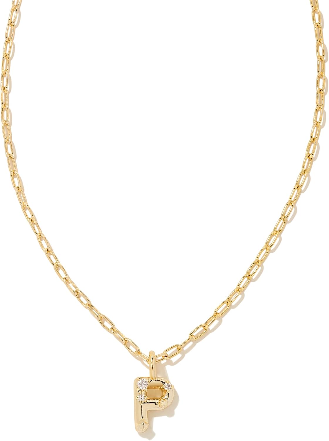 Kendra Scott Crystal Letter Short Pendant Necklace for Women