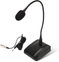 Gooseneck Condenser Microphone with Mute Button - Clear Desktop Audio