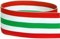 USA Made 7/8ft Red White Emerald Green Holiday Grosgrain Ribbon - 100