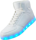 LED Light Up High Top Sneakers - Rechargeable Fashion Glow