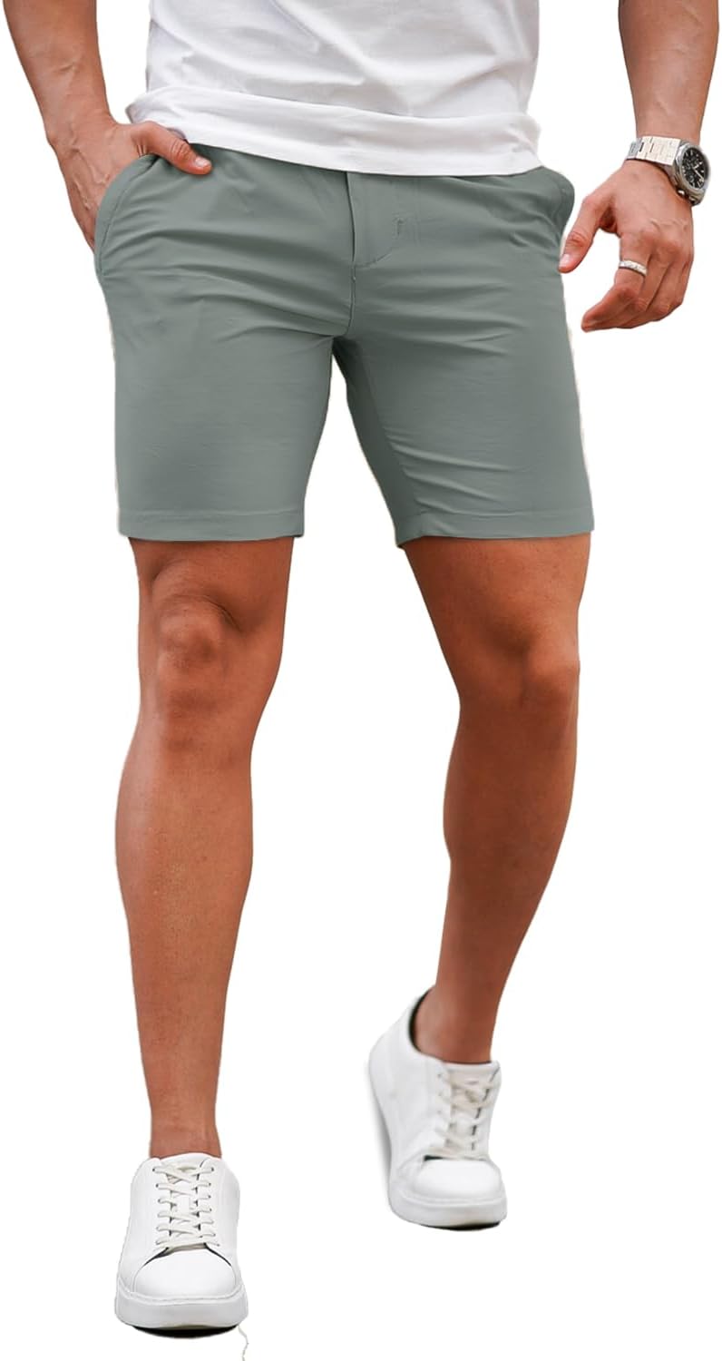 GINGTTO Mens Slim Fit Shorts for Comfort and Style