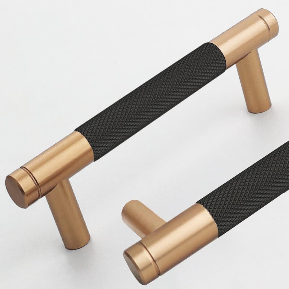 12 Pack 3 3/4 Inch Bronze and Black Cabinet Pulls for Style