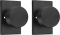goldenwarm Black Dummy Door Knob Zinc-Alloy Matte Black - Durable Fit