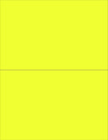 8-1/2 x 11 Neon High Light Fluorescent Labels - Bold Yellow