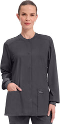 Cherokee Scrub for Women Snap Front Jacket - Flattering, Durable Fit