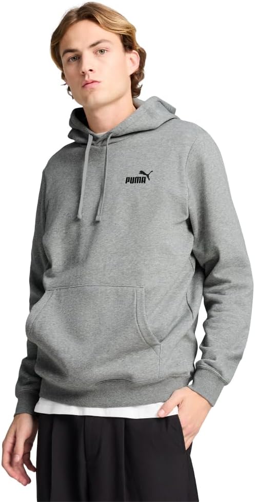 PUMA mens Essentials Logo Fleece Hoodie for Comfort and Style