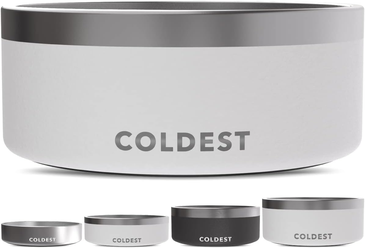Coldest Dog Bowl - Insulated Stainless Steel, Non Slip Design