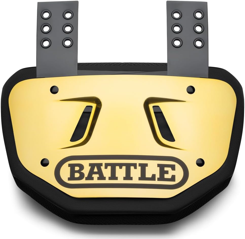 Battle Sports Chrome Football Back Plate for High-Impact Protection