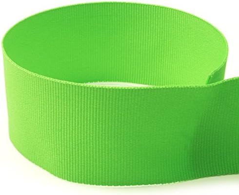 USA Made 7/8 in Lime Green Solid Grosgrain Ribbon - 100 Yards