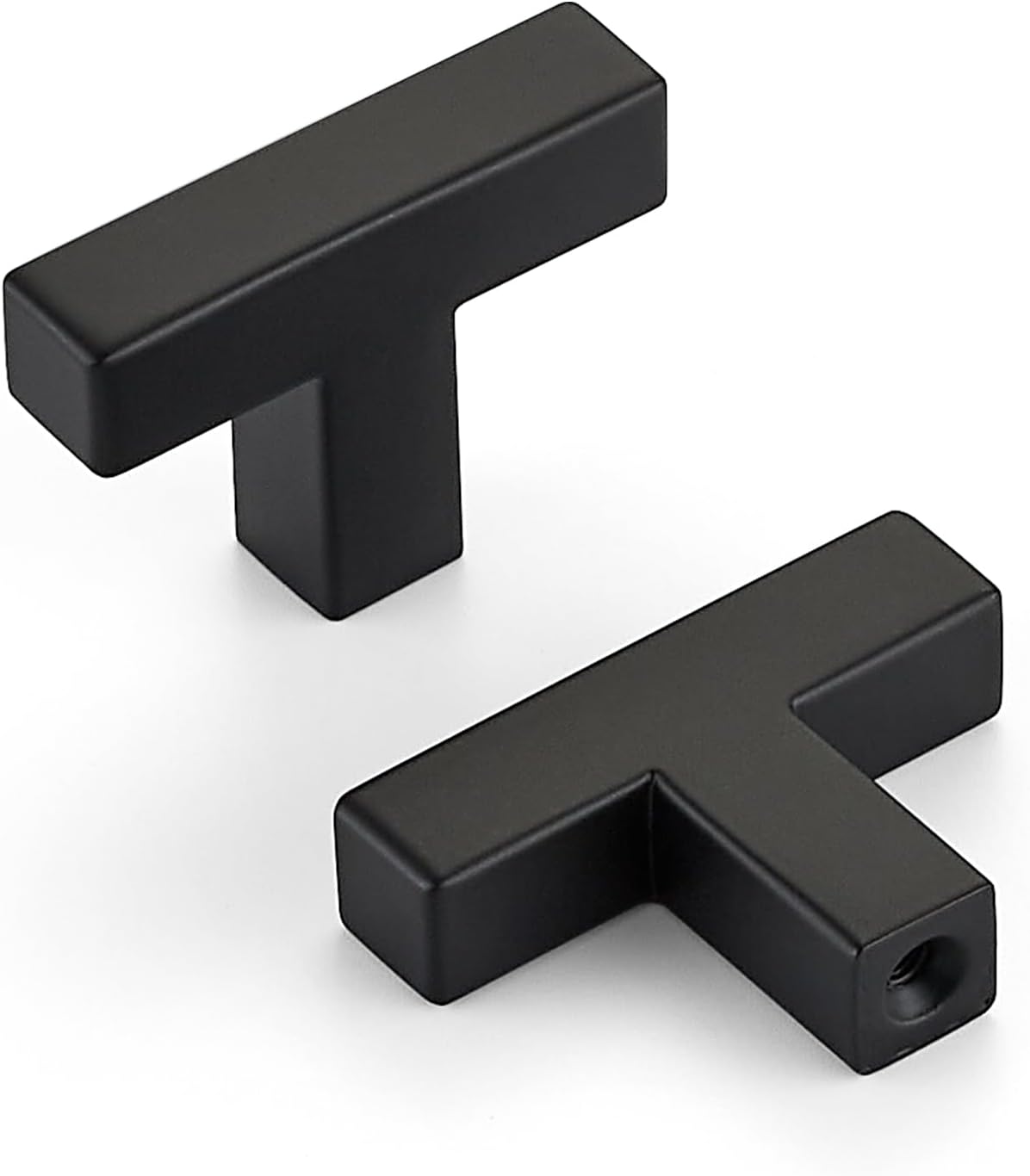25 Pack Matte Black Cabinet Knobs for Modern Kitchen Decor