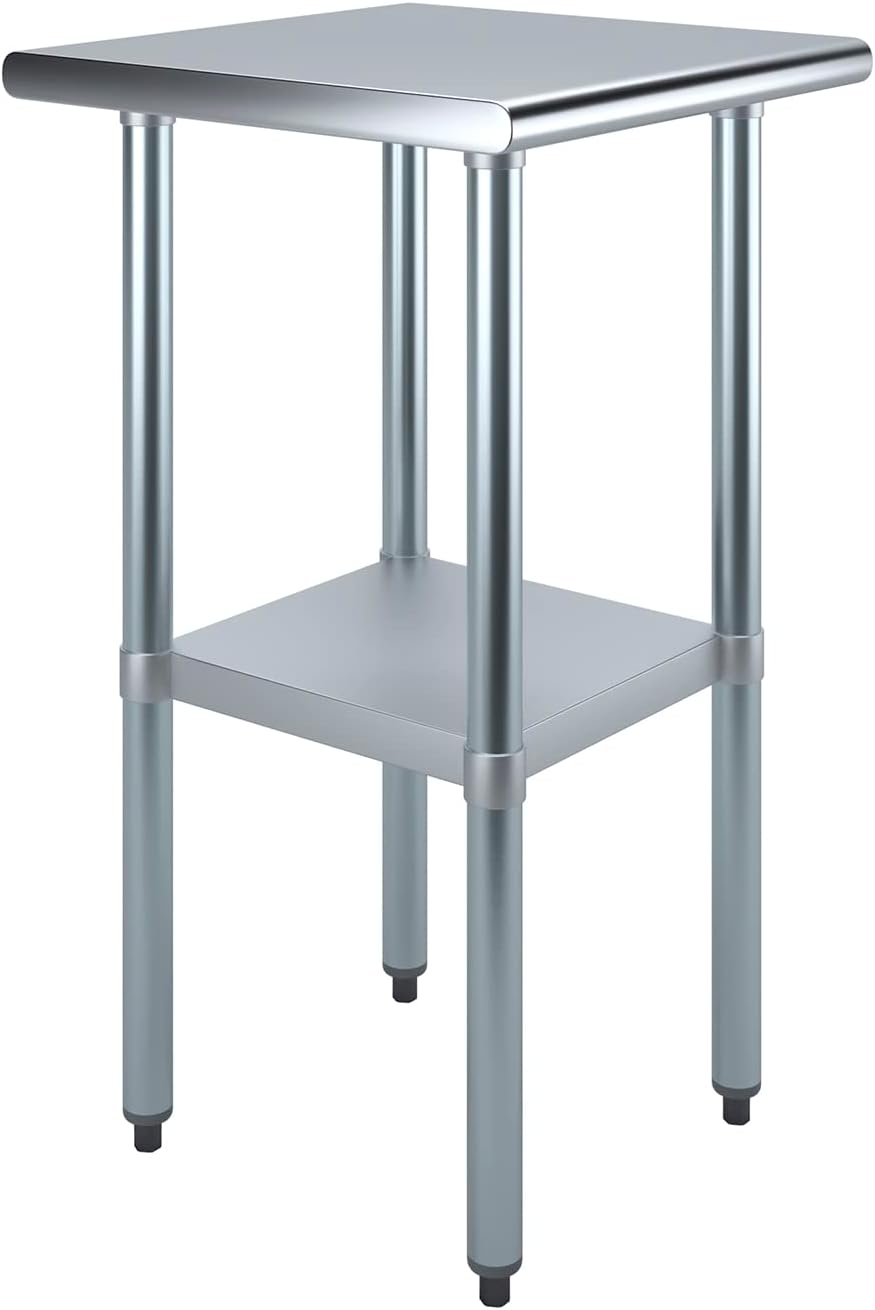 Heavy-Duty Stainless Steel Work Table for Kitchen and Garage