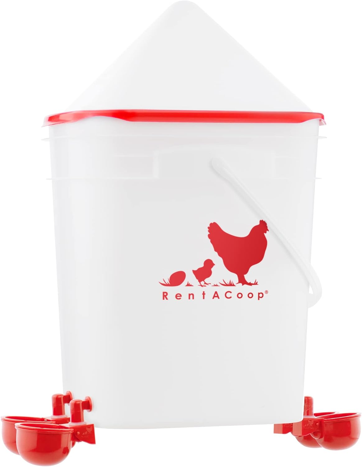 RentACoop 5 Gal Auto-Fill Chicken Waterer - Easy Center Placement