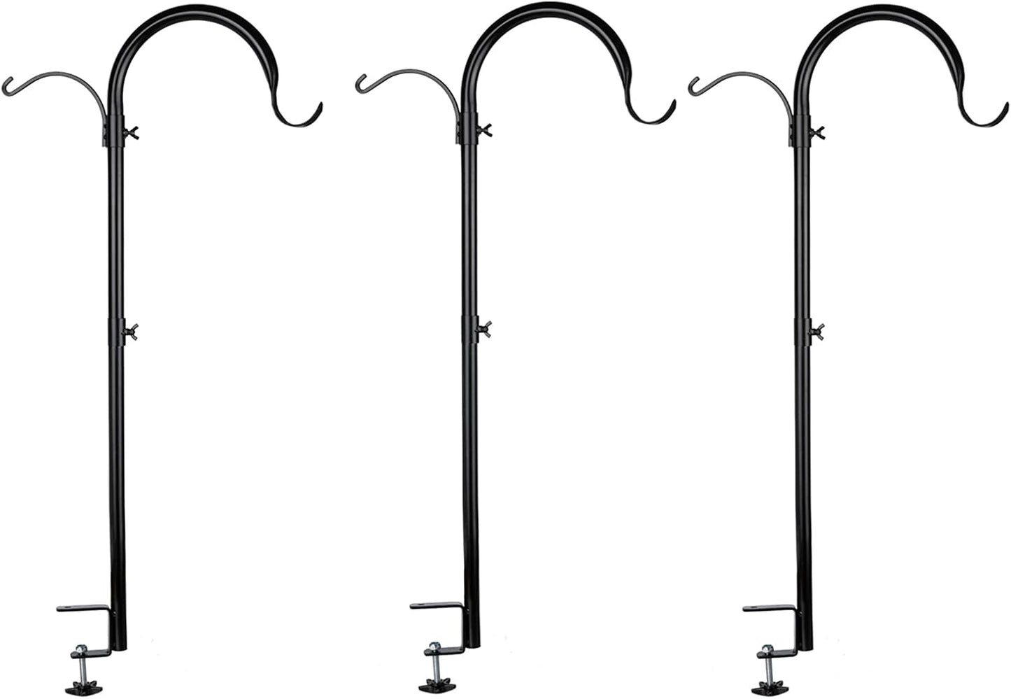 WOSIBO 37 Inch Deck Hook for Bird Feeders and Hanging Plants