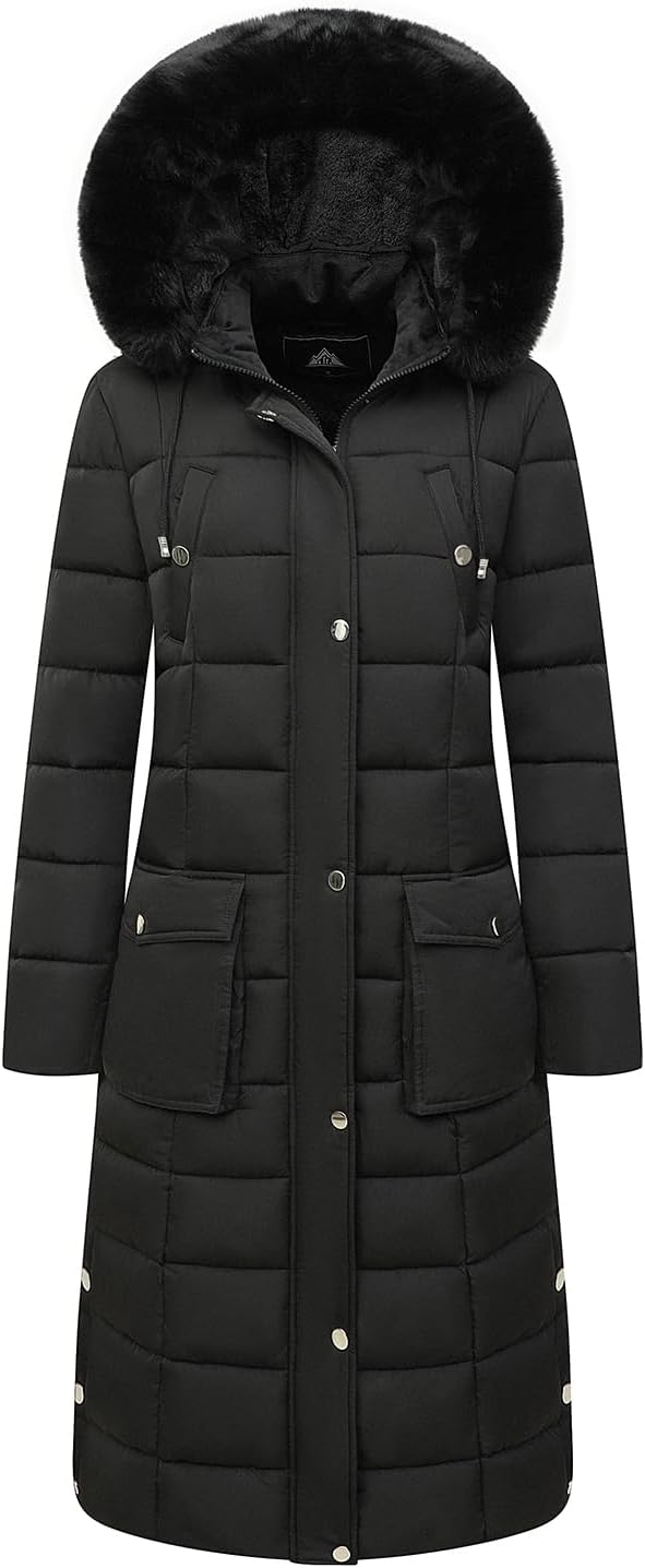 MOERDENG Women's Waterproof Long Winter Coat for Ultimate Warmth
