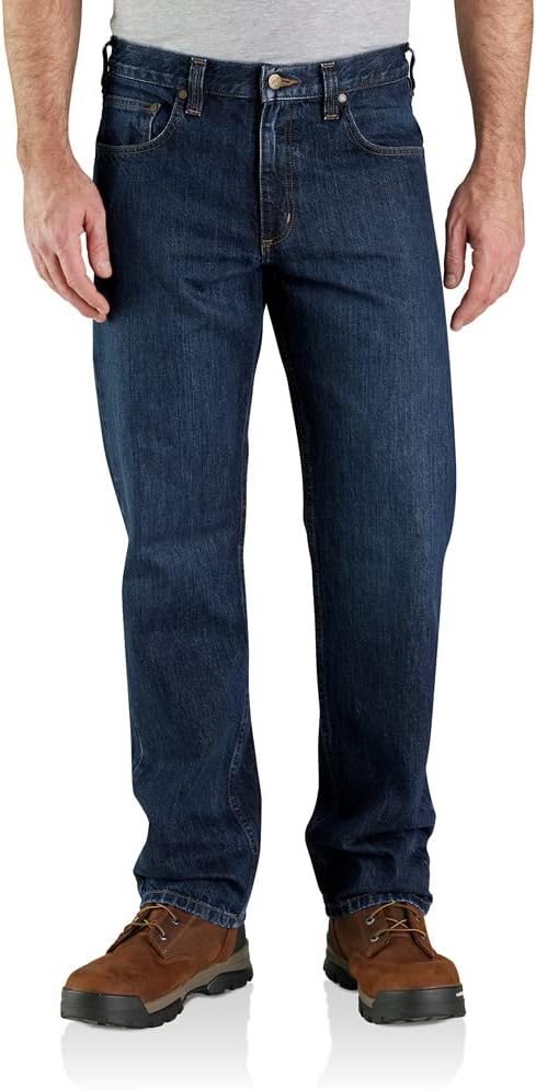 Carhartt Men's 105119 Relaxed Fit 5-Pocket Jean for Comfort