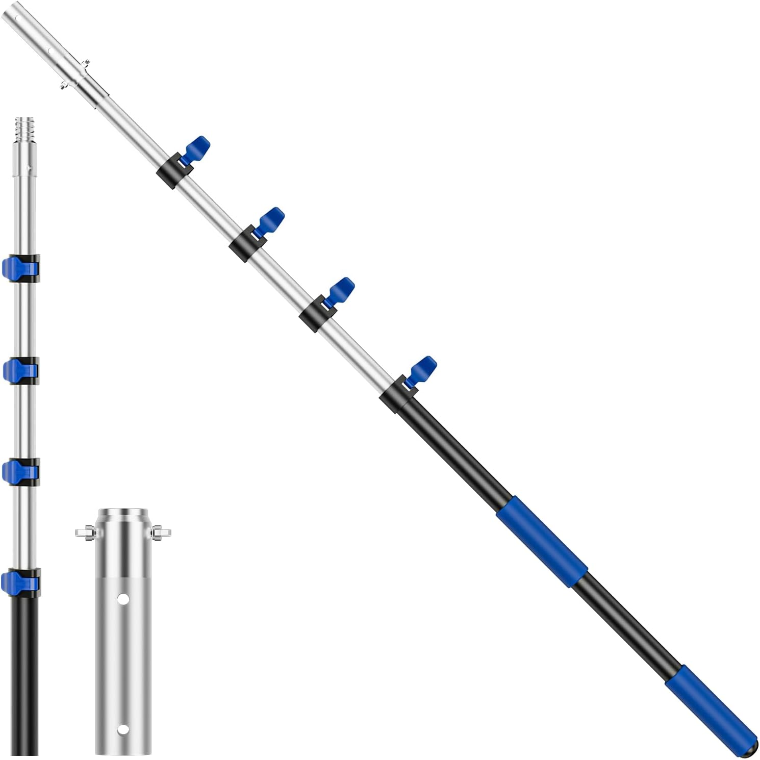 Telescoping Pool Pole for Easy Swimming Pool Cleaning Tasks