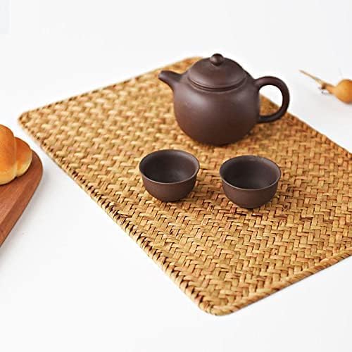Natural Seagrass Placemats Set of 12 for Dining Table Decor