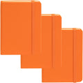 A6 Pocket Size Mini Notebooks - Compact Ruled Hardcover Set (3-Pack)