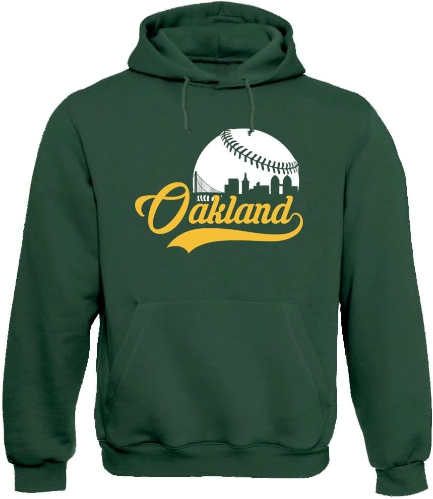 Xtreme Apparel Cityscape Skyline Men's Hoodie for Baseball Fans