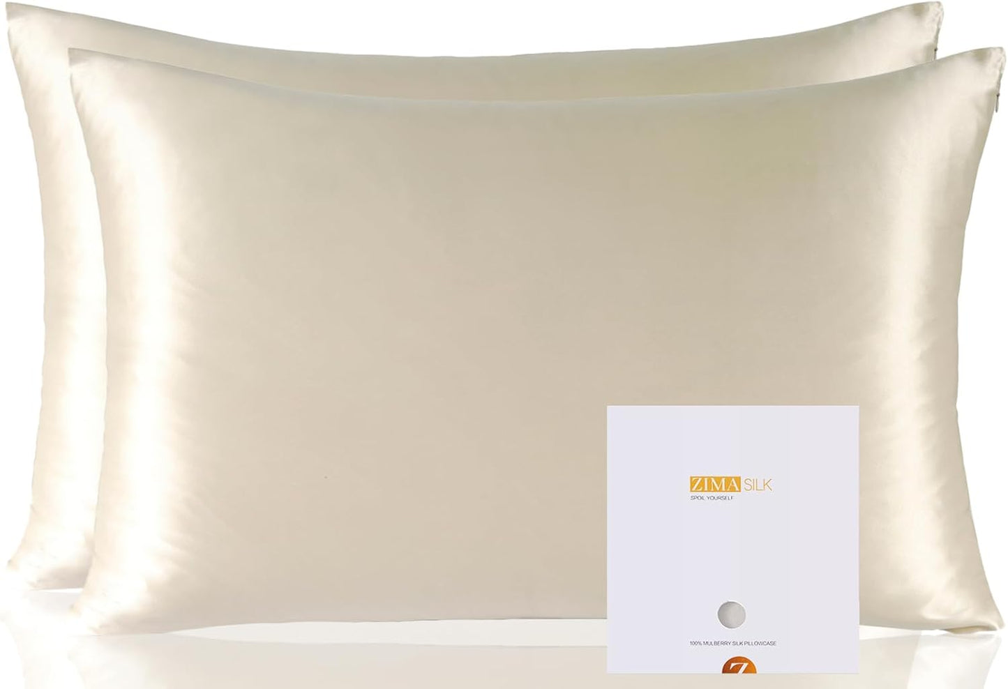 ZIMASILK 100% Pure Mulberry Silk Pillowcase for Luxurious Sleep