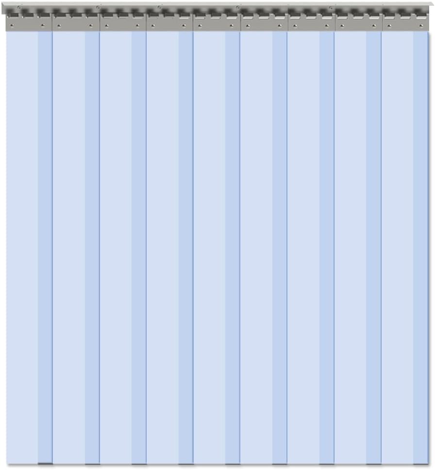 VIZ-PRO 9PCS Strip Door Curtain for 4ft X 7ft Doors, 84in Height