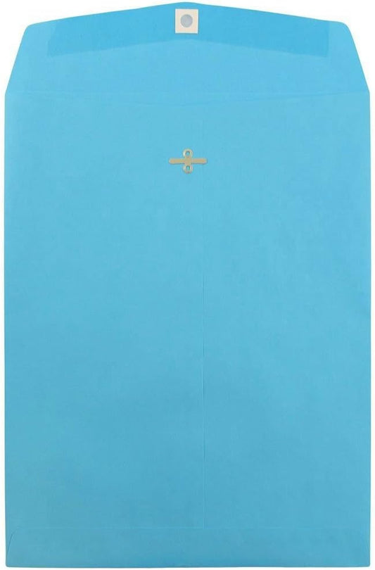 JAM PAPER 10 x 13 Open End Catalog Colored Envelopes - Blue
