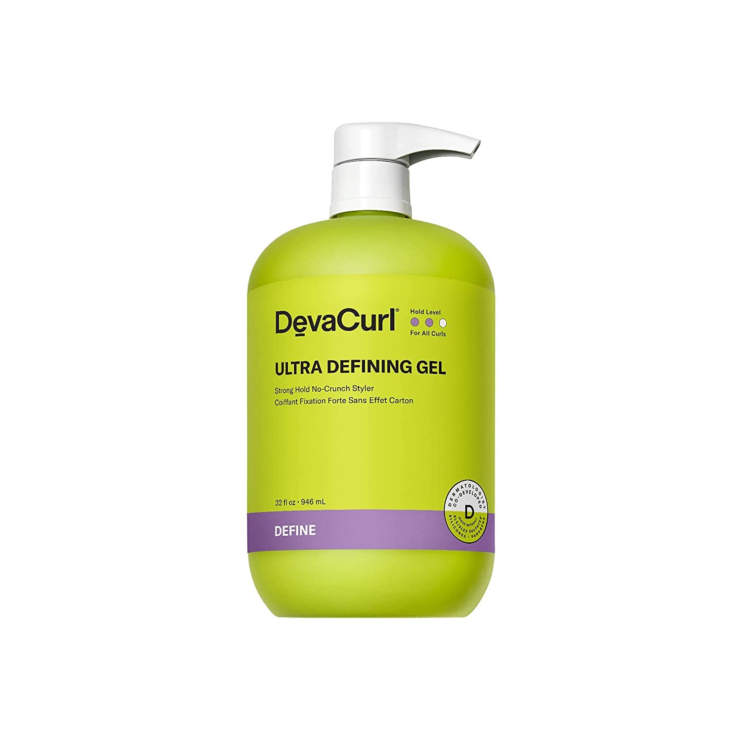 DevaCurl Ultra Defining Gel for Strong Hold and Non-Crunchy Hair