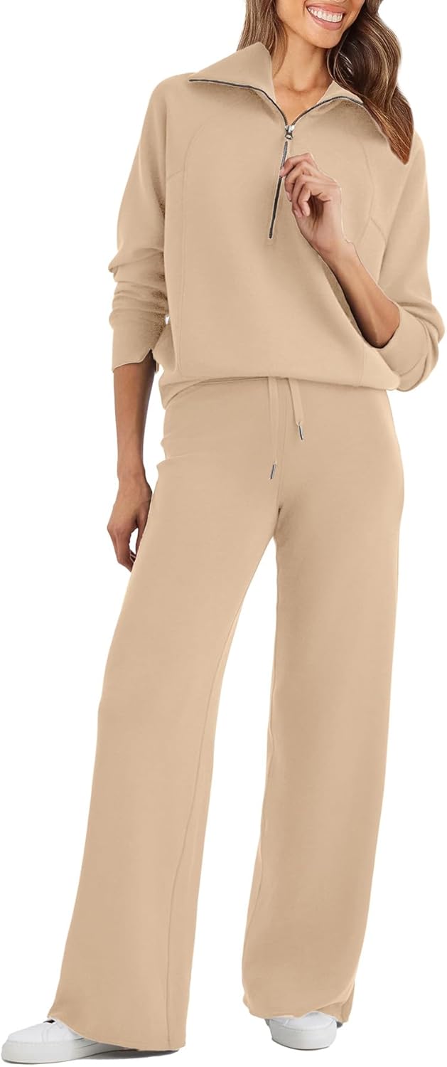 Glamaker Womens 2 Piece Outfits for Cozy Lounge and Travel