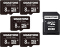 Gigastone 8GB Memory Card Pack - High Speed for Full HD Video