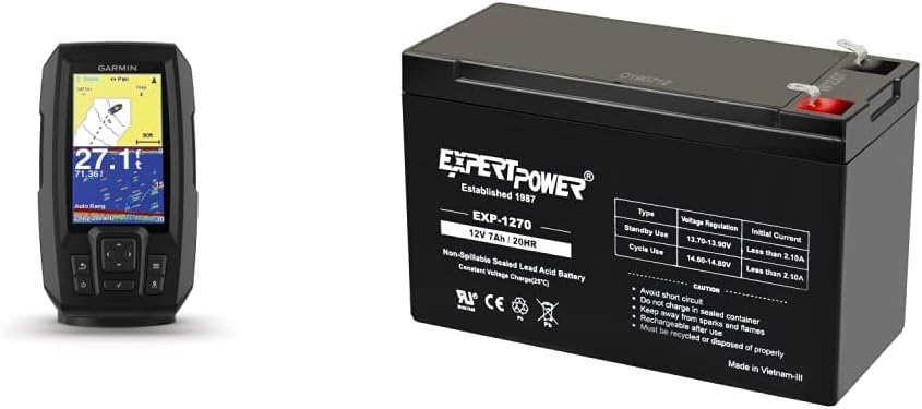 Garmin Striker Plus 4 Fishfinder with ExpertPower Battery Pack