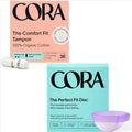 Cora Organic Menstrual Disc: 12-Hour Wear, Leak-Proof