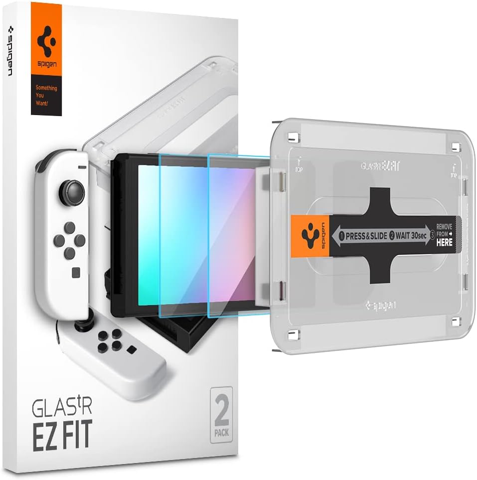 Spigen Tempered Glass Screen Protector for Nintendo Switch OLED