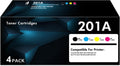 201A Toner Cartridges Compatible 4-Pack - High Yield Color Set