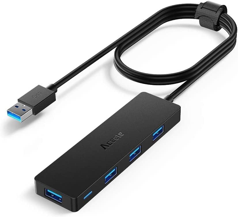 Aceele 4-Port USB Hub: Extended Connectivity!