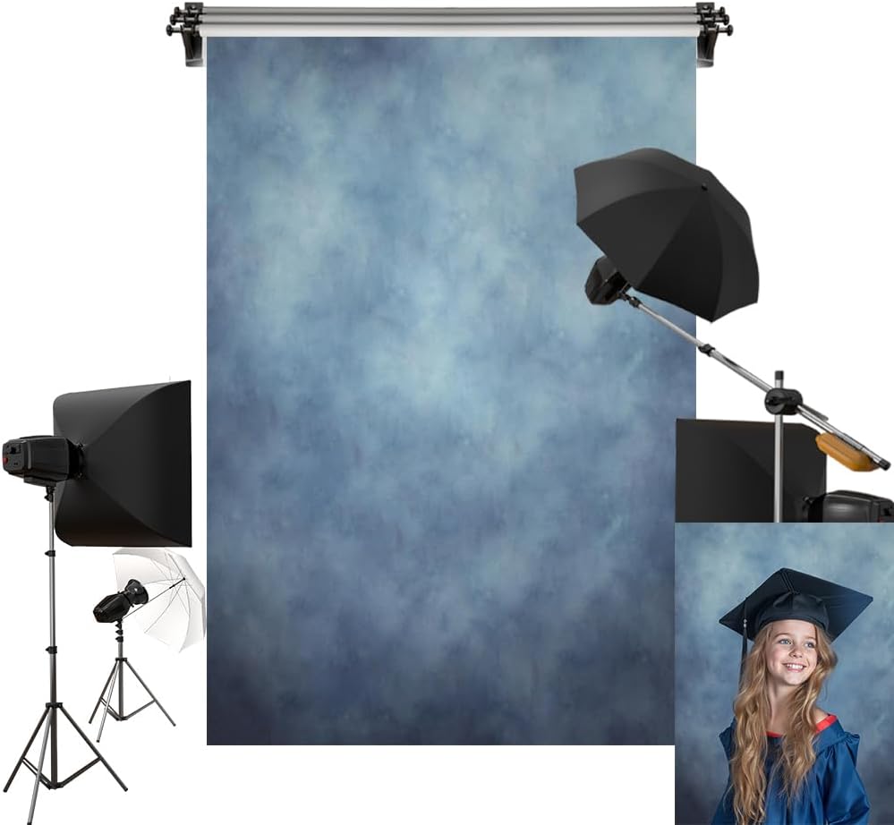 Kate 8x8ft Retro Cyan Photography Backdrop for Studio Props