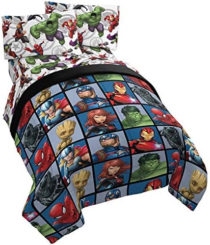 Avengers Team 4 Piece Twin Bed Set for Ultimate Comfort