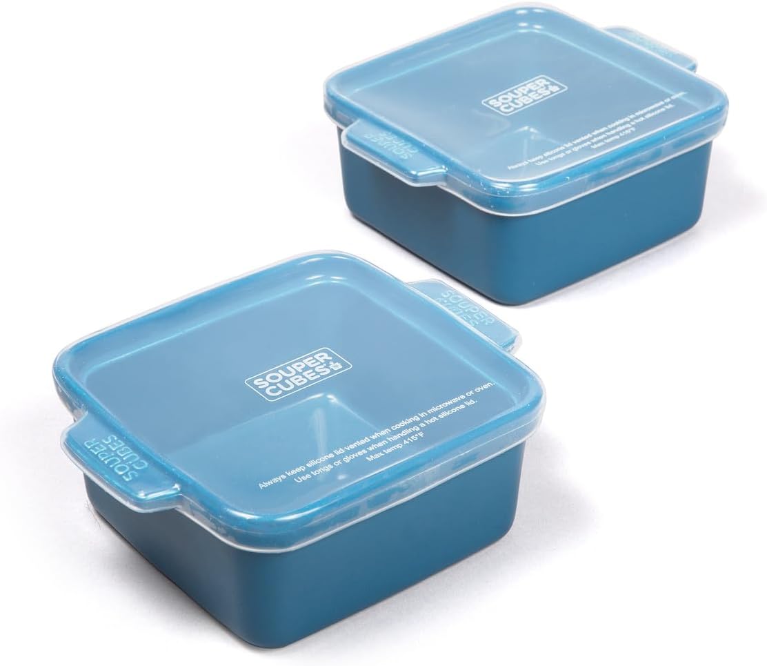 Souper Cubes 5x5 Stoneware Baking Dishes for Easy Reheating