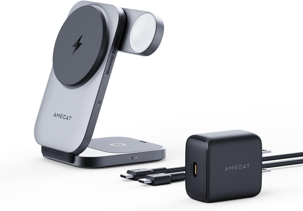 3 in 1 Charging Station for iPhone, Apple Watch, and AirPods