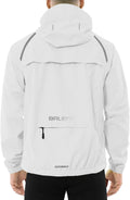 Men's Waterproof Rain Jacket Packable Windbreaker - Reflective Hood